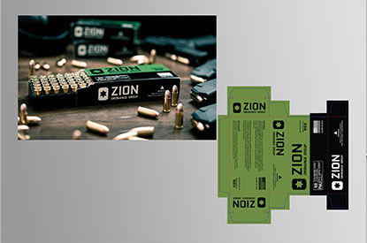 Zion Ordnance packaging